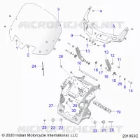 FAIRING ASM, WINDSHIELD MOUNT