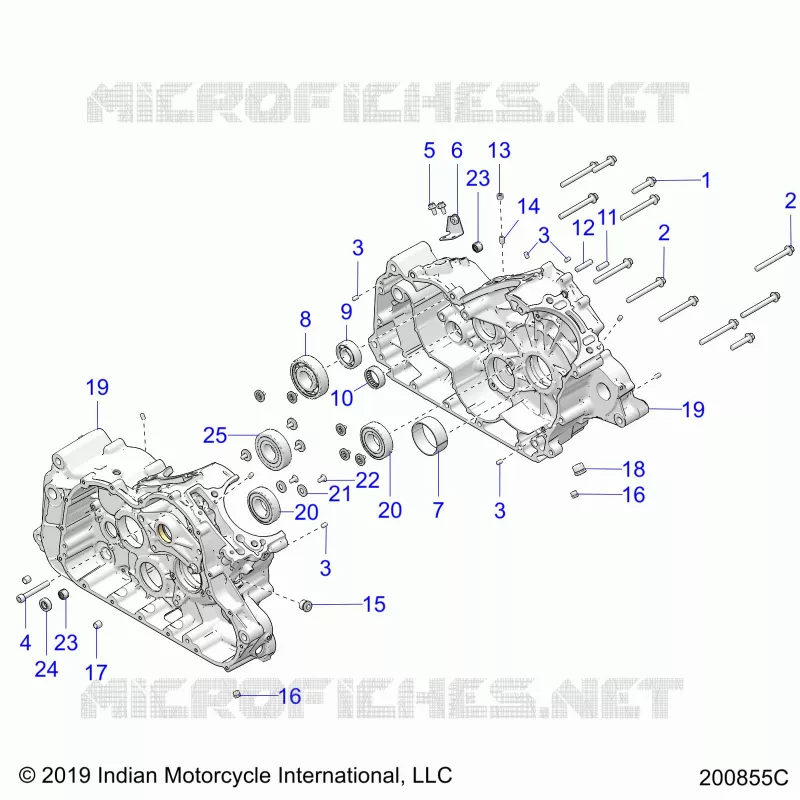 ENGINE, CASE ASM.