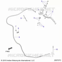 CONTROLS, CLUTCH LEVER AND CABLE