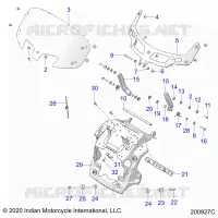 FAIRING ASM, WINDSHIELD MOUNT