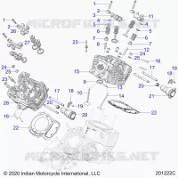 ENGINE, CYLINDER HEAD, CAMSHAFT AND VALVE ASM.