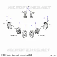 ELECTRICAL, SWITCH CONTROLS, LH/RH