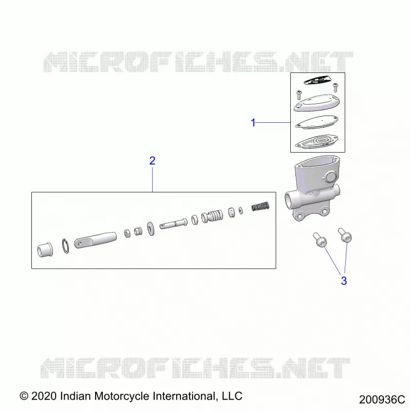 REAR BRAKE, MASTER CYLINDER