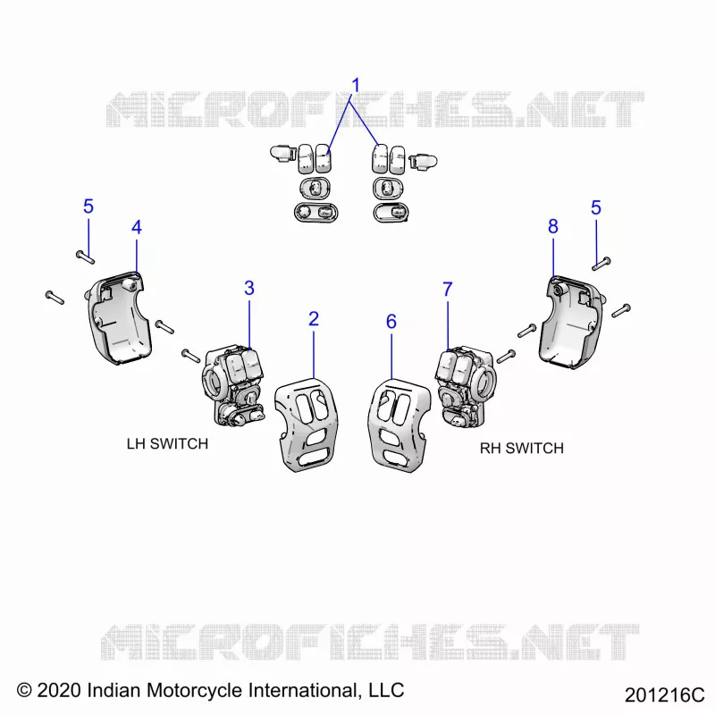 ELECTRICAL, SWITCH CONTROLS, LH/RH