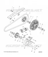 DRIVE TRAIN, SPROCKETS, GUARDS AND BELT