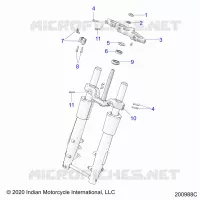 UPPER AND LOWER STEERING CLAMPS