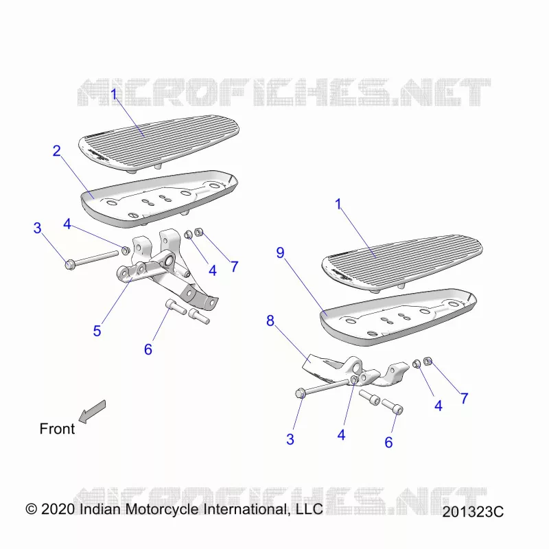 CHASSIS, FLOORBOARDS, DRIVER
