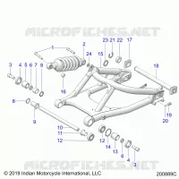 SUSPENSION,REAR SWING ARM/SHOCK