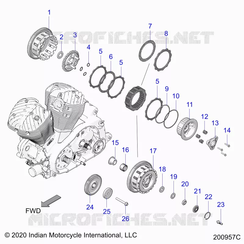 DRIVE TRAIN, CLUTCH AND PRIMARY DRIVE