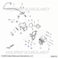 FUEL SYSTEM, FUEL CLAM SHELL/THROTTLE BODY