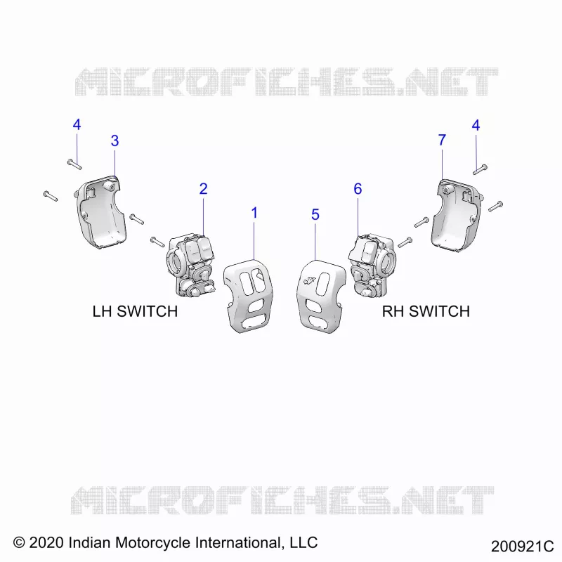 ELECTRICAL, SWITCH CONTROLS, LH/RH