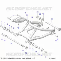 SUSPENSION,REAR SWING ARM/SHOCK