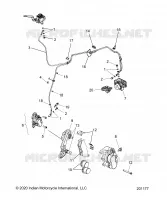 FRONT BRAKE ASM., W/ABS