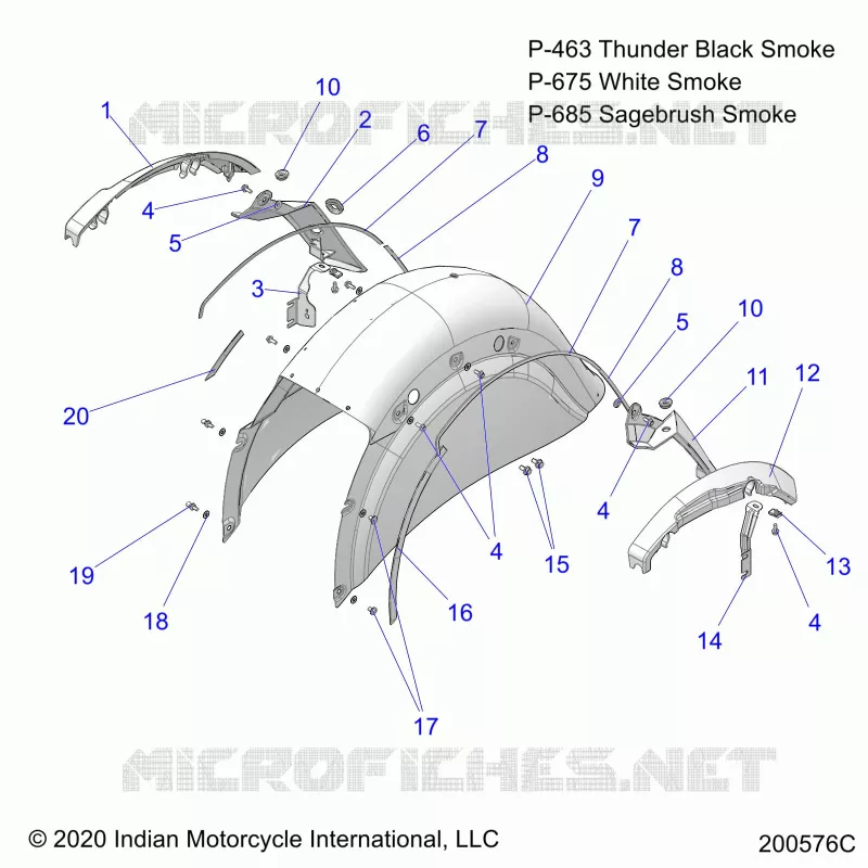 BODYWORK - REAR FENDER