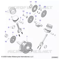 ENGINE, PISTON AND CRANKSHAFT