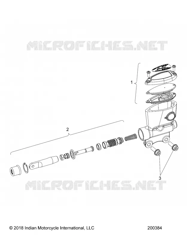 REAR BRAKE, MASTER CYLINDER
