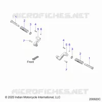 CHASSIS, FOOTPEG, PASSENGER