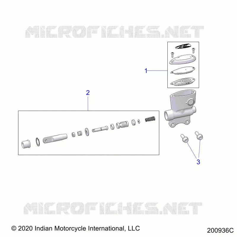 REAR BRAKE, MASTER CYLINDER