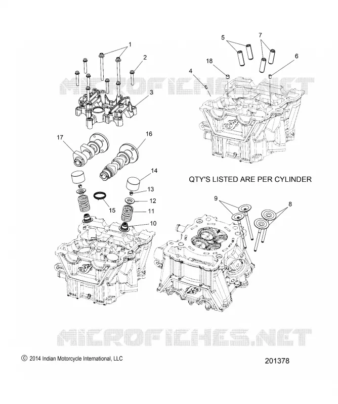 ENGINE, CYLINDER HEAD ASM.